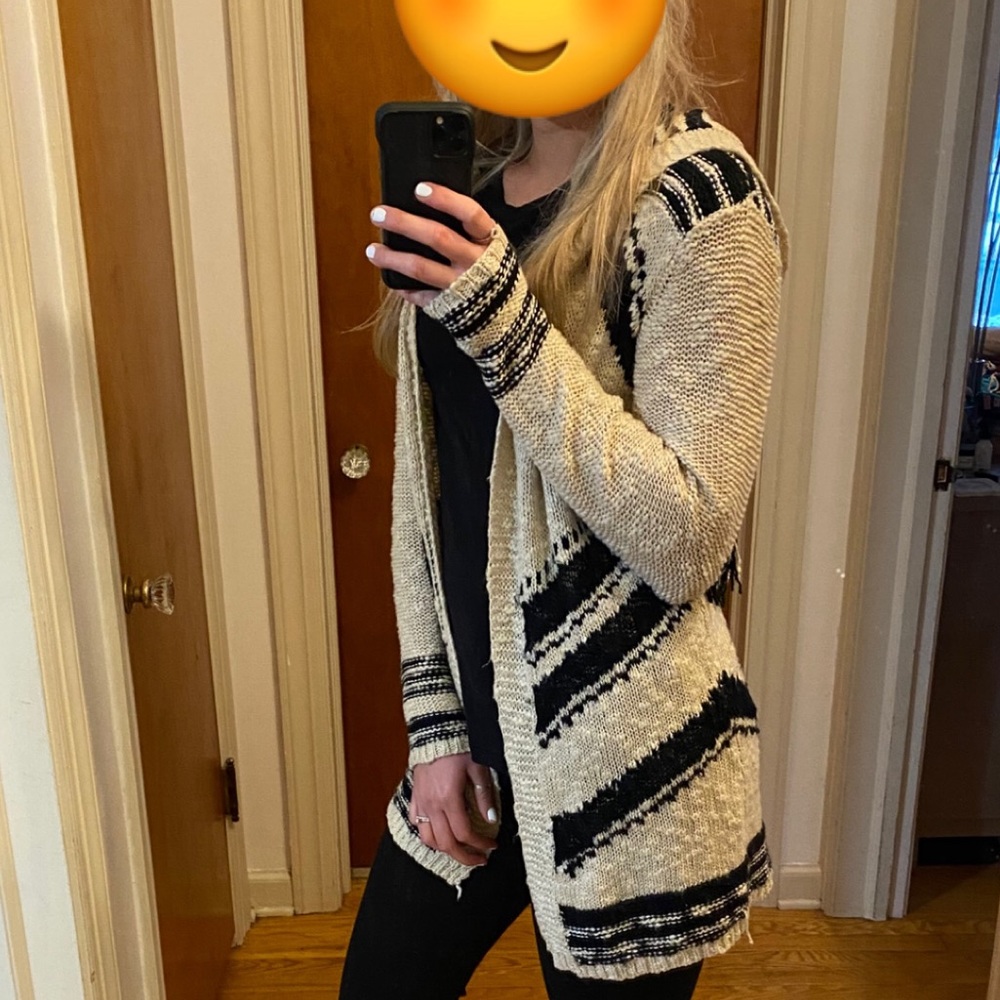 Buckle Chunky Hoodie Sweater